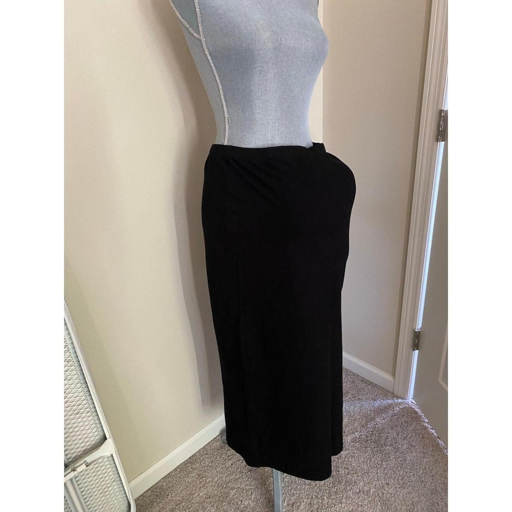 Maternity Skirt A Pea In The Pod Women's Medium Black Midi